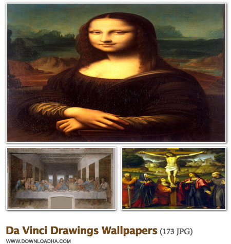 DaVinci مجموعه شاهکارهای لئوناردو داوینچی Da Vinci Drawings Wallpapers